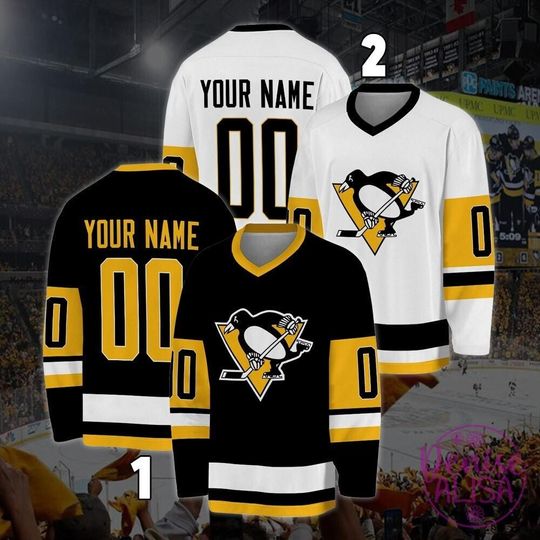 Discover Personalized Pittsburgh Penguins Hockey Jersey, Jersey For Men With Your Team Name, Fan Hockey Jersey
