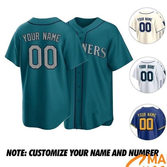 Discover Seattle Baseball Jersey, Seattle Baseball Custom Jersey For Fans, Baseball Jersey Printed Customize Your Name And Number