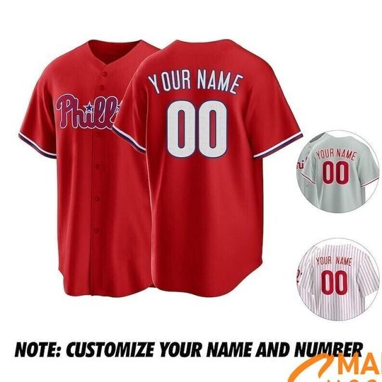 Discover Philadelphia Baseball Jersey, Philadelphia Baseball Custom Jersey, Baseball Jersey Printed Customize Your Name And Number
