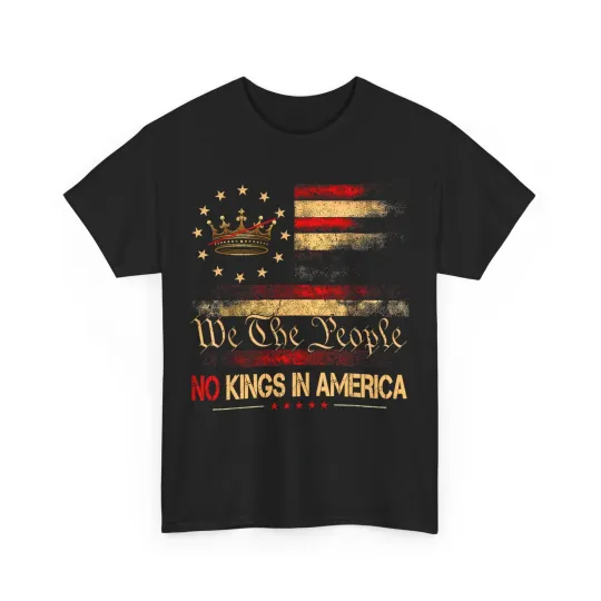 Discover June 14 No Kings In America USA Flag Women Men Vintage Shirt