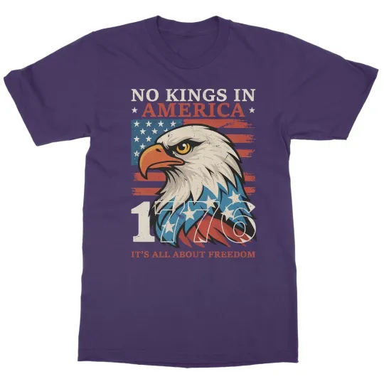 Discover No Kings In America Since 1776 - Bald Eagle Freedom Unisex T-Shirt