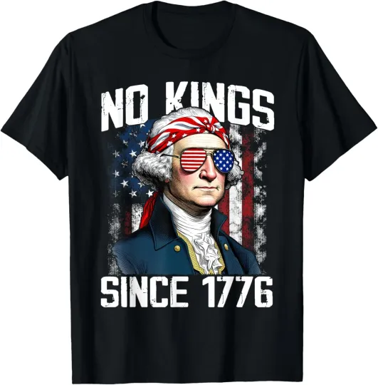 Discover Vintage No Kings in America Since 1776 Distressed Unisex T-Shirt