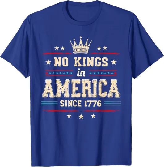 Discover No Kings in America Since 1776 Distressed USA Unisex T-Shirt
