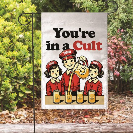 Discover Anti Trump You're In A Cult Yard Flag, MAGA Is A Cult, Anti Trump Flag, Resistance Yard Sign, Anti Maga, Resist Fascism Flag