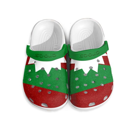 Classic Lined Holiday Clogs Christmas ELF Fuzzy