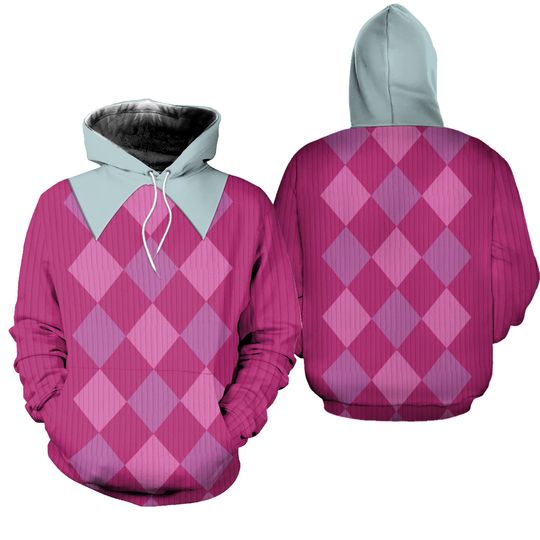 Kpop Demon Hunters Baby Saja Cosplay Hoodie Leggings, Pink Argyle Costume Shirt, Saja Boys Hoodie, Baby Saja Costume, Kpop Movie Merch
