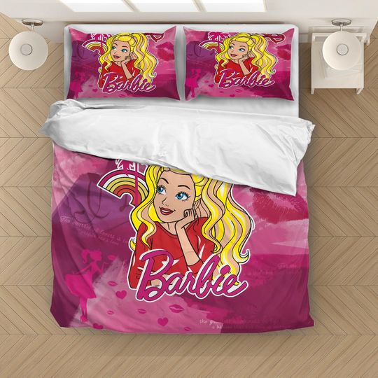 Barbie Printing Bedding Set, Bedding Set Gift