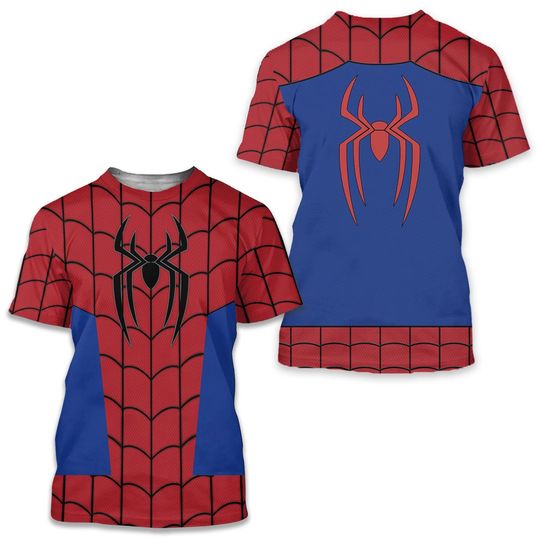 Spiderman Cosplay 3D Shirt, Cartoon Gift For Him