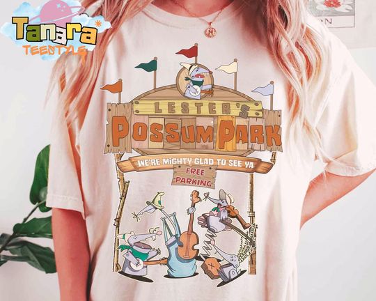 Discover Disney A Goofy Movie Lester's Possum Park T-Shirt, Crop Top, Vintage Theme Park Design, Magic Kingdom Family Vacation, Retro 90s Tee