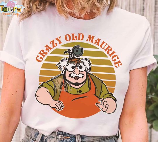 Discover Retro 90s Disney Crazy Old Maurice Shirt, Beauty and the Beast Classic Tee, Magic Kingdom Souvenir, Walt Disney World Gift, 2025 Family Trip