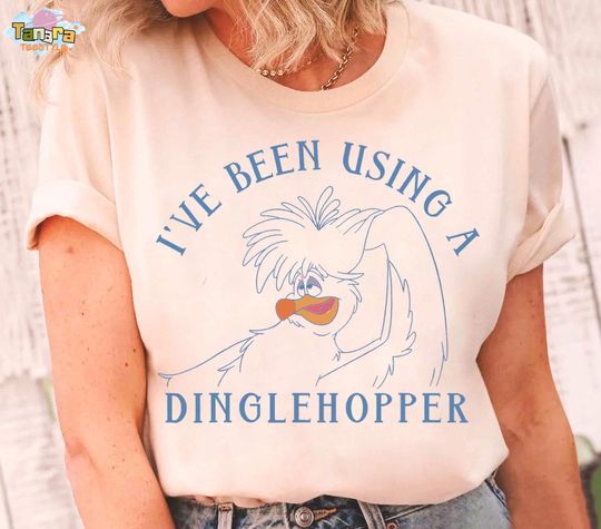 Discover Retro 90s Disney The Little Mermaid Scuttle Tee, Crop Top, Dinglehopper Design, Perfect for Disney Fans, Classic Cartoon Gift, Vacation