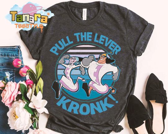 Discover Retro 90s Yzma and Krock Disney Tee, Crop Top, Pull The Lever T-Shirt, The Emperor's New Groove Magic Kingdom Gift,Disneyland Vacation Shirt