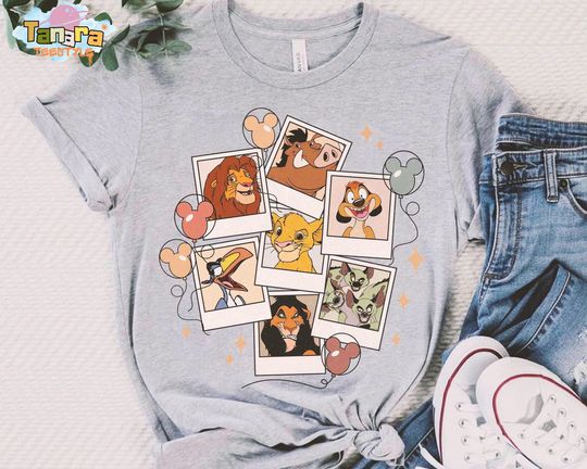 Discover Retro 90s Disney Lion King Characters Tee, Crop Top, Simba Timon Pumbaa Hakuna Matata Design, Magic Kingdom Disneyland Family Trip Shirt