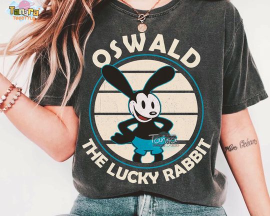 Discover Disney Oswald The Lucky Rabbit T-Shirt, Crop Top, Classic 1927 Design, Disneyland Family Vacation Trip, Holiday Gift Idea