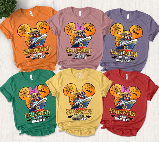 Discover Halloween On The High Seas Family Shirts, Halloween Disney Cruise Line, Disney Halloween Cruise, Matching Disney Cruise Shirt SKYQ11
