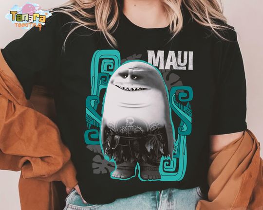 Discover Retro 90s Disney Moana Maui Half Shark T-Shirt, Crop Top, Funny Magic Kingdom Holiday WDW Trip, Family Birthday Gift, Unisex Tee