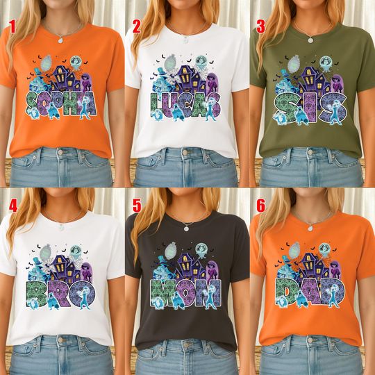 Custom Name Haunted Mansion Shirt, Hitchhiking Ghosts Madame Leota Tee