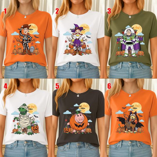 Discover Toy Story Spooky Vibes Shirt, Toy Story Halloween Shirt, WDW Spooky Season Tee, Trick Or Treat Halloween Shirt, Halloween Tee SLYK13
