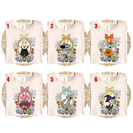 Custom Elephant & Piggie Halloween Shirt, Custom Mo Willems Shirt