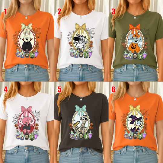 Custom Elephant & Piggie Halloween Shirt, Custom Mo Willems Shirt