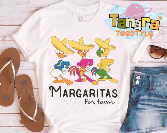 Discover Retro The Three Caballeros Disney Tee, Donald Jose Carioca Panchito Pistoles Shirt,Mexico Classic Design, Disneyland Family Vacation Holiday
