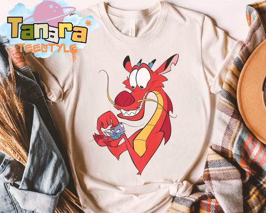 Discover Funny Disney Mulan Tee, Crop Top, Mushu Dragon and Cri-Kee Pocket Logo Design, WDW Vacation Gift, Unisex Shirt for All Ages