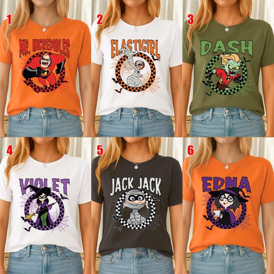 Discover Incredibles Shirt, Mr. Incredible Elastigirl Halloween Shirt