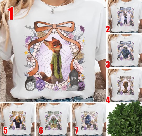 Discover Custom Disney Zootopia Character Shirt, Zootopia Halloween Shirt