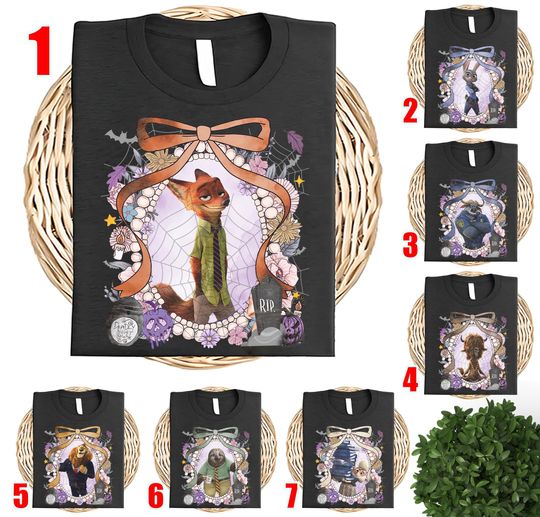 Discover Custom Disney Zootopia Character Shirt, Zootopia Halloween Shirt