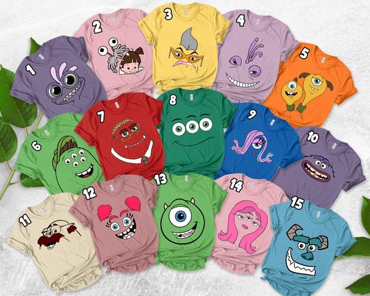Discover Monsters Incs Halloween Costume Shirt, Monsters Incs Family Group Shirt