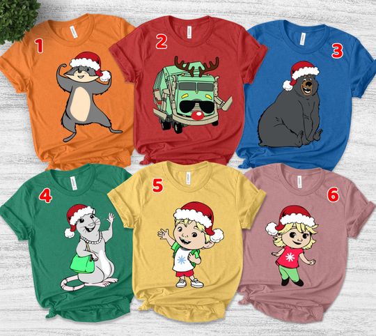 Trash Truck Characters Christmas Shirt, Hank Trash Truck Shirt