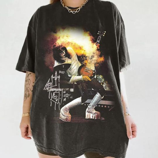 RIP Ace Frehley T-Shirt, Rock and Roll Legend Tee, Music Fan Tee