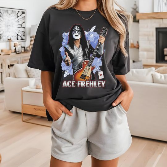 Discover Ace Frehley T-Shirt Vintage Style KISS Fan Tribute Tee