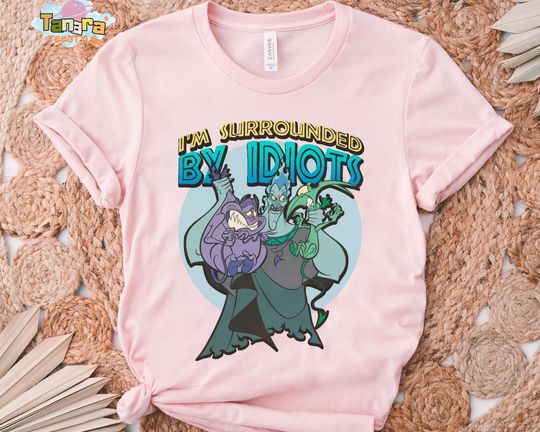 Discover Disney Hercules Hades I'm Surrounded By Idiots T-Shirt, Pain And Panic Shirt, Family Birthday Gift, Adult Kid Tee