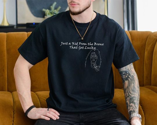 Just a Kid From the Bronx TShirt, Ace Frehley Quote Tee, Motivational Rock Music Shirt, Classic Rock Lyrics TShirt, Positive Mindset Top