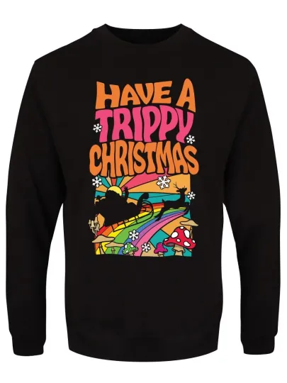 Discover Trippy Christmas Black Sweater