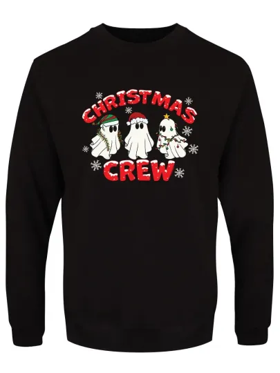 Discover Ghosts Christmas Crew Black Christmas Jumper