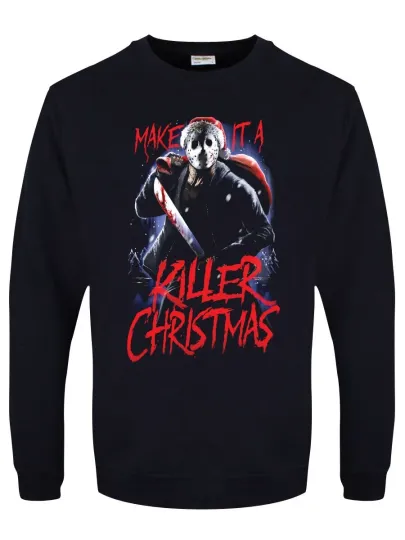 Make It A Killer Christmas Navy Blue Sweatshirt