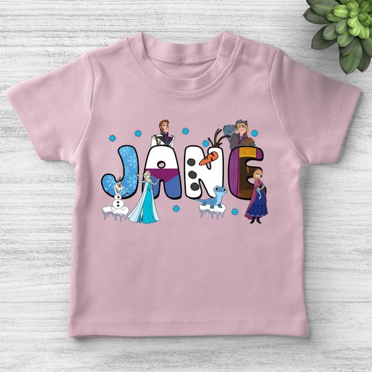 Discover Custom Frozen Birthday Shirt, Frozen Family T-shirts, Birthday Girl, Frozen, Elsa, Ana, Customized,Personalized Birthday Outfit UM2B06
