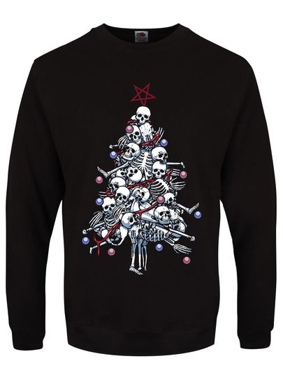 Discover Pile o Bones Mens Black Christmas Jumper