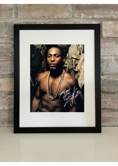 Discover DAngelo R&B Legend Photo with Reprint Autograph  Neo Soul Music Poster Print (Framed or Unframed)