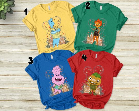 Discover Disney Elemental Shirts, Ember Wade Clod Grale, Disney Elemental Balloons, Disney Pixar shirt, Disneyland Trip shirts KBTM08