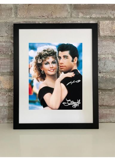 Discover John Travolta and Olivia Newton-John Grease Poster Photo Print