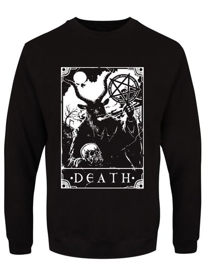 Discover Deadly Tarot Death Men's Black Sweatshirt