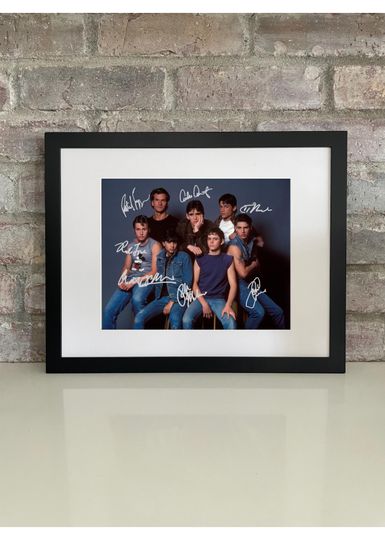 Discover The Outsiders Cast Photo with Reprint Autograph  80s Teen Drama Poster