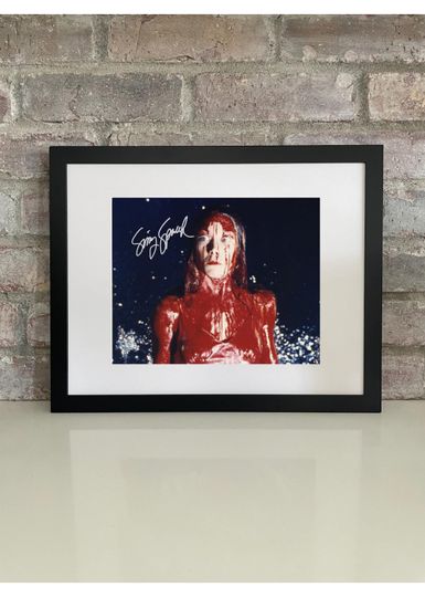 Discover Sissy Spacek Carrie Poster with Reprint Autograph  Horror Classic