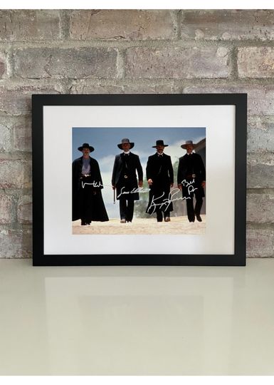 Discover Tombstone Movie Poster with Reprint Autograph  Classic Western Scene