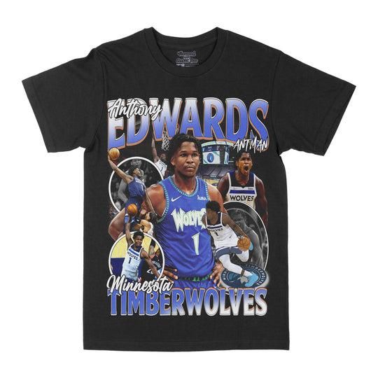 Vintage Anthony Edwards T-Shirt, Minnesota Timberwolves Graphic Tee, Retro Basketball Shirt