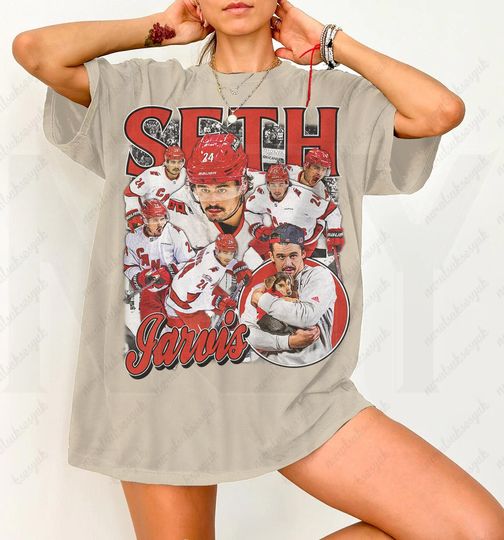 Discover Seth Jarvis Shirt, Graphic Sport Tshirt Player Best Seller Bootleg Unisex Women Man  SJ46