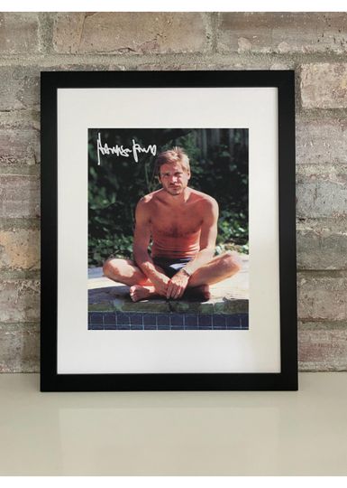 Discover Harrison Ford Poster Photo Print with Reprint Autograph  American Actor Movie Memorabilia Wall Art